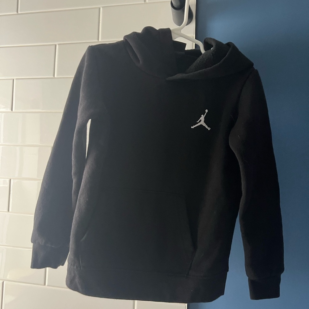 Jordan Black Hoodie with Logo